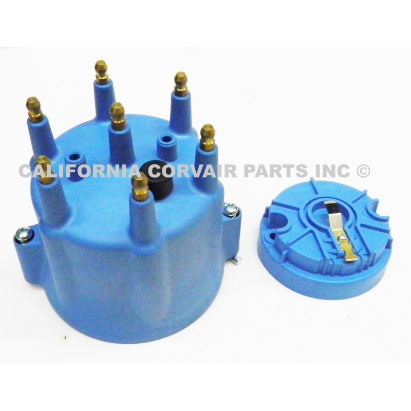 NEW ELECTRONIC DISTRIBUTOR HEI CAP & ROTOR - BLUE
