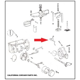 USED TURBO CARBURETOR PUMP LINK CLAMP