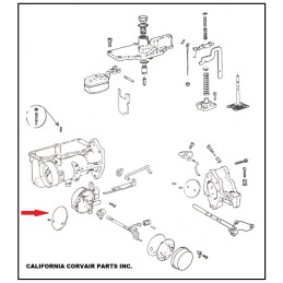 USED TURBO CARBURETOR CHOKE PLATE