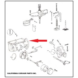 USED TURBO CARBURETOR BODY - 1966