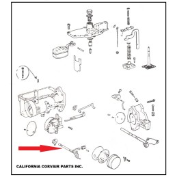 USED TURBO CARBURETOR CHOKE SHAFT