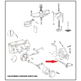 USED TURBO CARBURETOR THROTTLE SHAFT