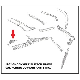 USED 1965-67 TOP LATCH - LEFT SIDE
