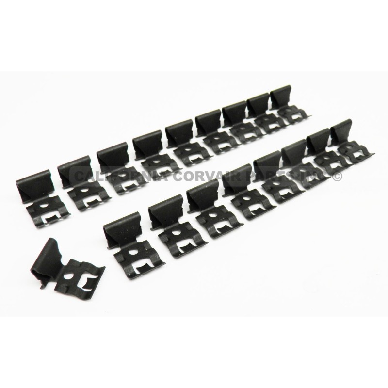 NEW SET (18) REAR WINDOW TRIM CLIPS - 1960-64