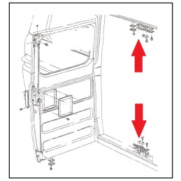 USED VAN SIDE DOOR STRIKER INTERLOCK