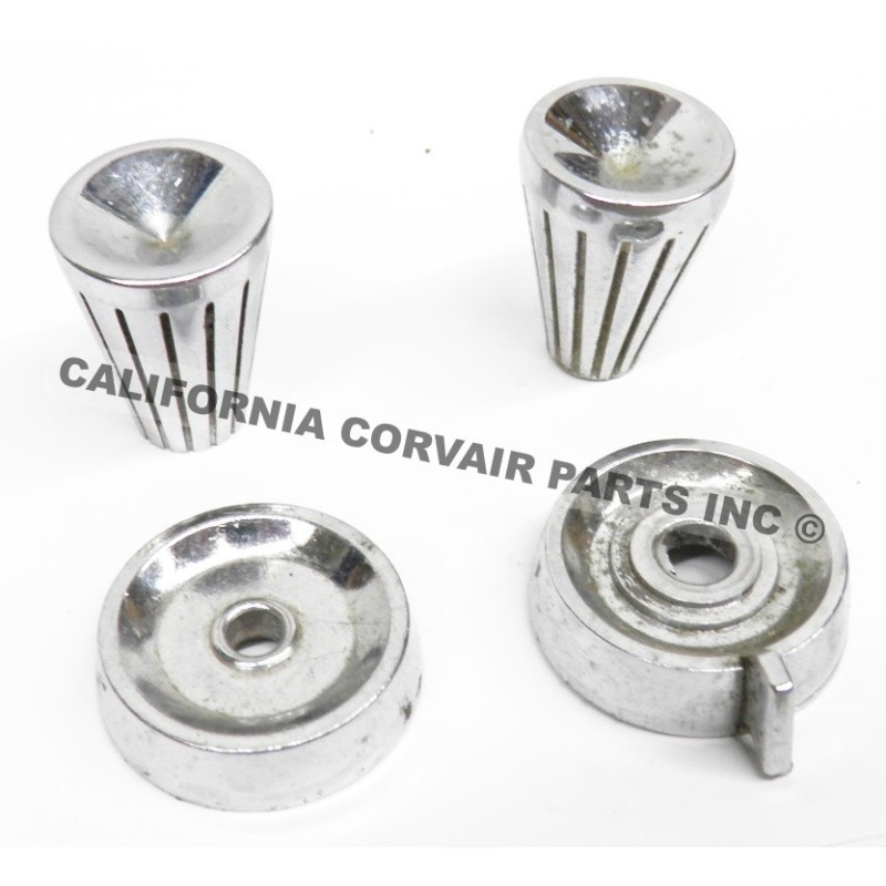 USED SET (4) RADIO KNOBS - 1961-64