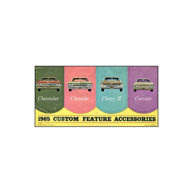 NEW CUSTOM FEATURES BROCHURE - 1965
