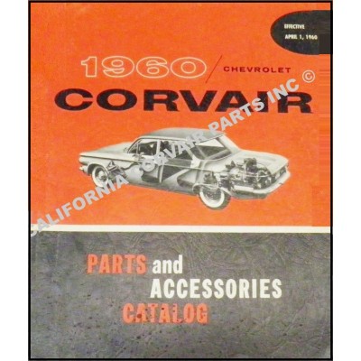 USED 1960 CORVAIR PARTS CATALOG - RED
