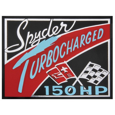 NEW 1963 TURBO AIR CLEANER STICKER