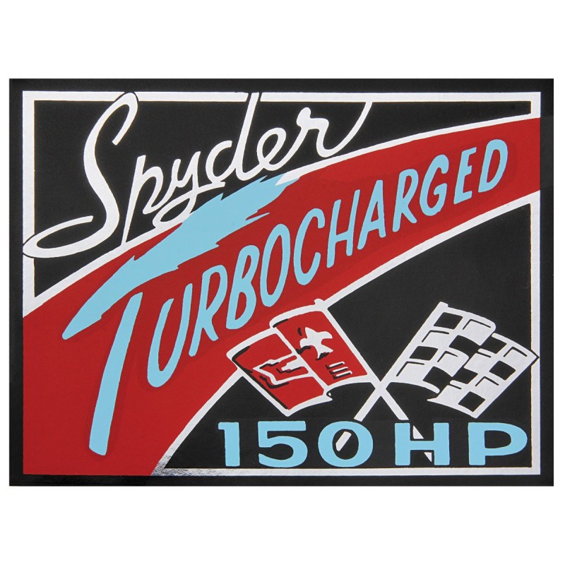 NEW TURBO AIR CLEANER STICKER - 1963