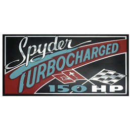 NEW TURBO AIR CLEANER STICKER - 1964