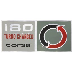 NEW TURBO AIR CLEANER STICKER - 1966
