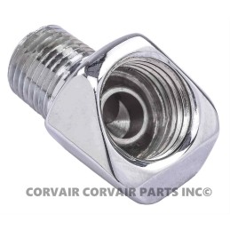 CHROME GAS LINE FITTING - 45 DEGREE