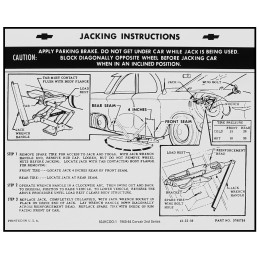 NEW JACKING INSTRUCTIONS - 1960
