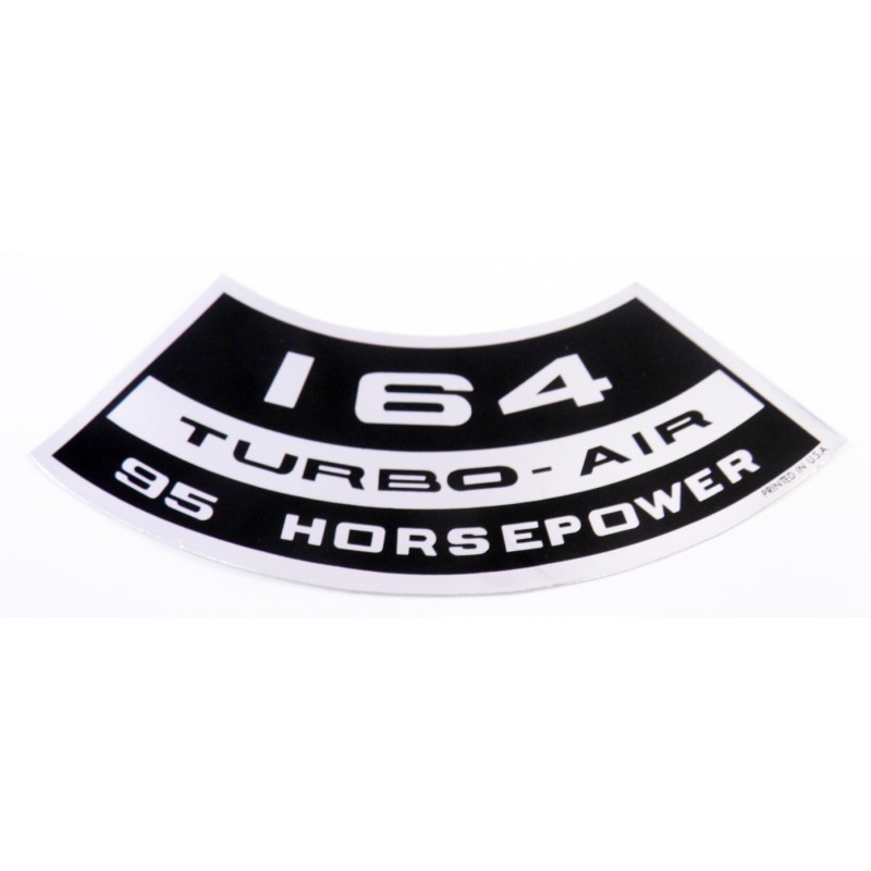 NEW AIR CLEANER LID STICKER - 95 HP