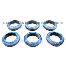 SET (6) EXHAUST MANIFOLD BLUE PACKINGS - 110 HP