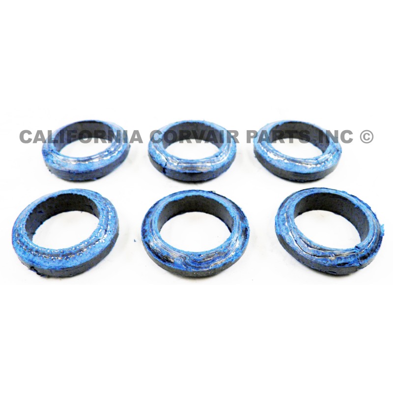 SET (6) EXHAUST MANIFOLD BLUE PACKINGS - 110 HP
