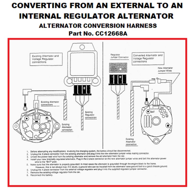 LActrical Alternator Voltage Regulator Conversion For Chrysler Nippondenso – External Reg