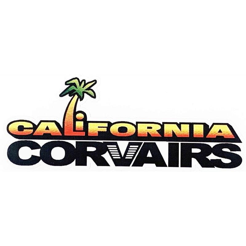 NEW CALIFORNIA CORVAIRS SUNRISE WINDOW STICKER