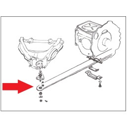 NEW 1964 LEAF SPRING HARDWARE & BUSHINGS SET - ONE SIDE