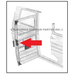 USED VAN SIDE DOOR RELEASE LATCH - 1961-62