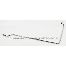 NEW CHROME CARBURETOR GAS LINE - RIGHT SIDE