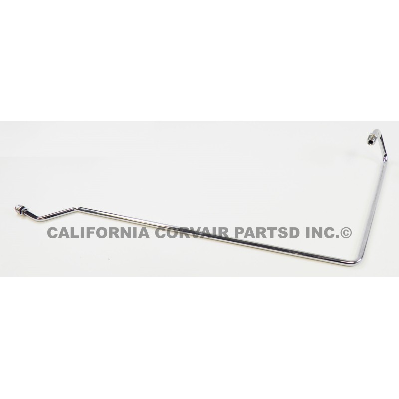 NEW CHROME CARBURETOR GAS LINE - RIGHT SIDE