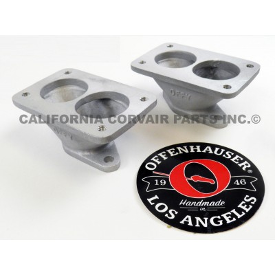 NEW OFFENHAUSER 2 BARREL CARB ADAPTERS