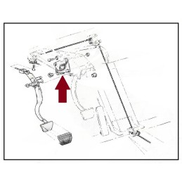 USED CLUTCH PEDAL BRACKET - 1961-64