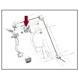 USED CLUTCH PEDAL HOUSING - 1961-64