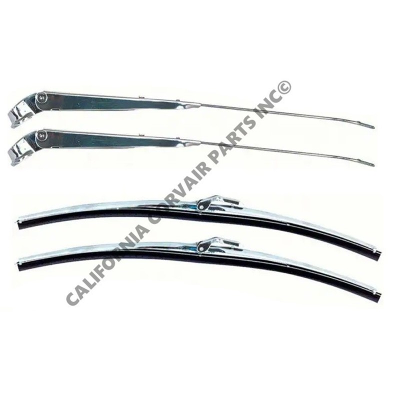 NEW FULL SET (4) WIPER ARMS & BLADES - 1965-69