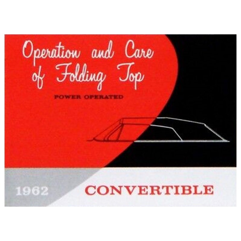 NEW FOLDING TOP BOOKLET - 1962
