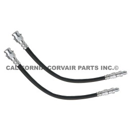 NEW SET (2) FRONT BRAKE HOSES - 1965-68