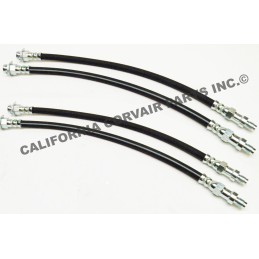 NEW FULL SET (4) FRONT & REAR BRAKE HOSES - 1960-64