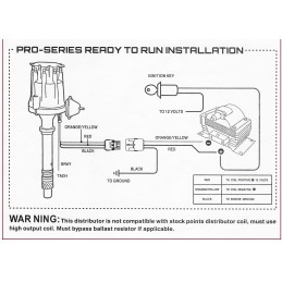NEW ELECTRONIC DISTRIBUTOR & COIL - RED CAP