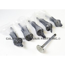 NEW SET (6) STAINLESS EXHAUST VALVES - 110 HP