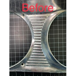 SET (2) 1965-69 HEADLIGHT BEZEL BLACK DETAIL STICKERS