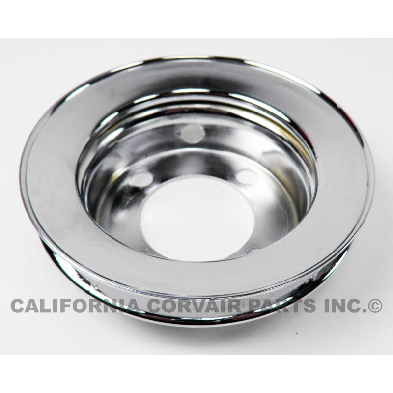 CHROME PLATED FAN PULLEY - 1960-64