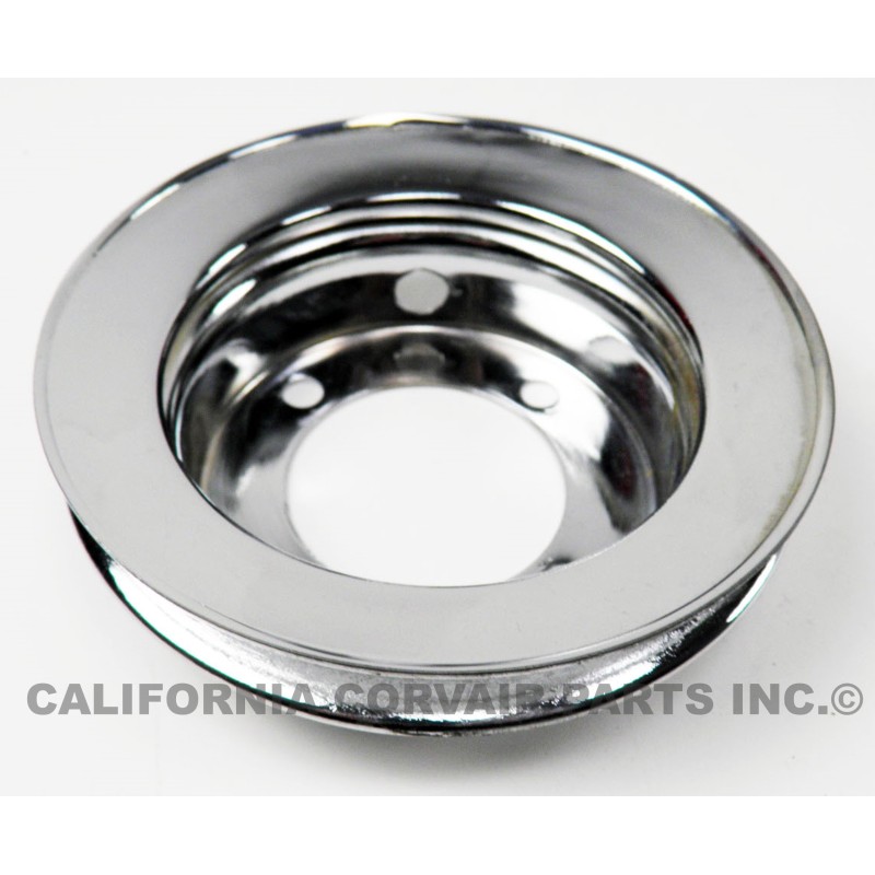 CHROME PLATED FAN PULLEY - 1965-69