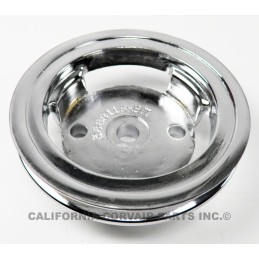 CHROME PLATED CRANK PULLEY - 5 INCH DIAMETER