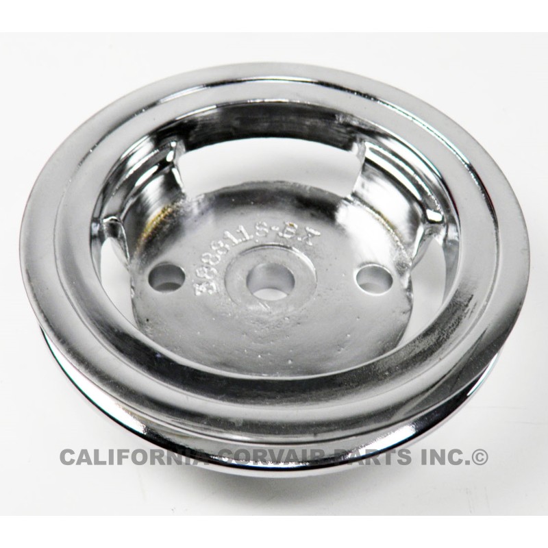 CHROME PLATED CRANK PULLEY - 5 INCH DIAMETER