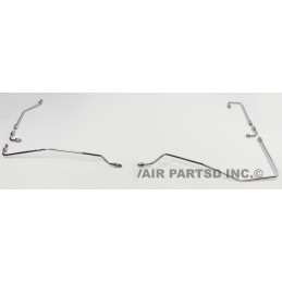 NEW CHROME CARBURETORS GAS LINES SET - 140 HP