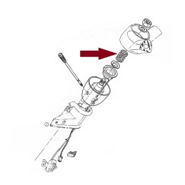 USED STEERING SHAFT SPRING - 1965-66