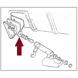 NEW CLUTCH CROSS SHAFT FABRIC WASHER
