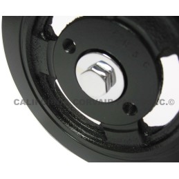 CHROME PLATED CRANK PULLEY BOLT & WASHER