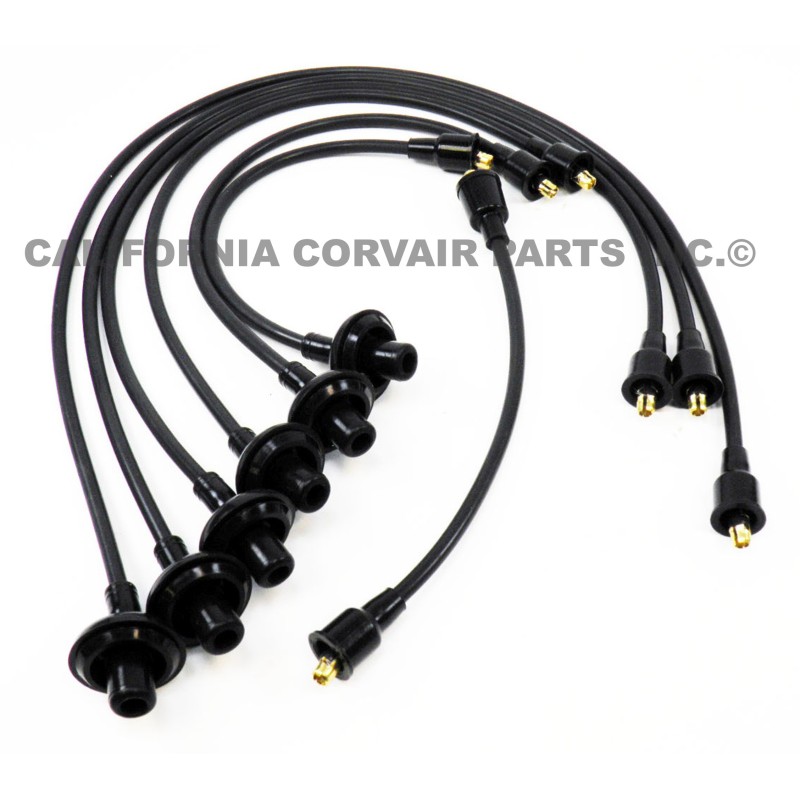 NEW 8MM SILICONE SPARK PLUG WIRES - BLACK