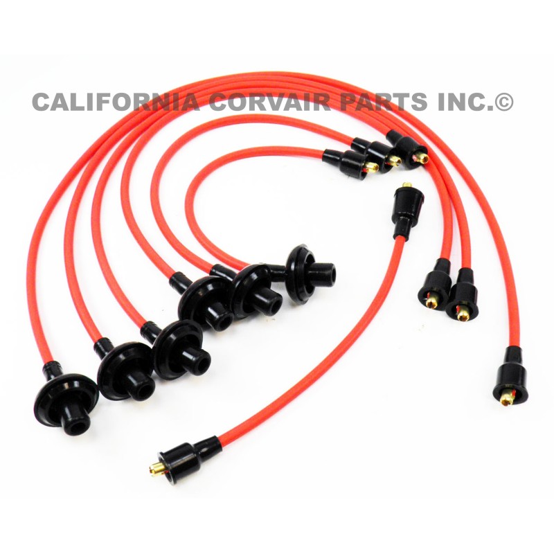 NEW 8MM DELUXE SILICONE SPARK PLUG WIRES - RED