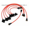 NEW 8MM SILICONE SPARK PLUG WIRES - RED