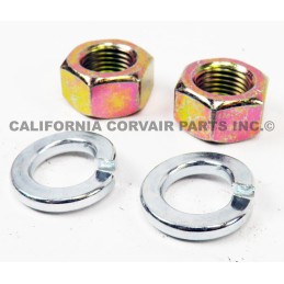 NEW SET (2) BRAKE ANCHOR BOLT NUTS & WASHERS