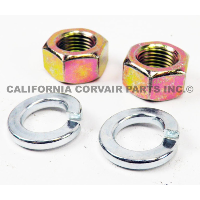 NEW SET (2) BRAKE ANCHOR BOLT NUTS & WASHERS